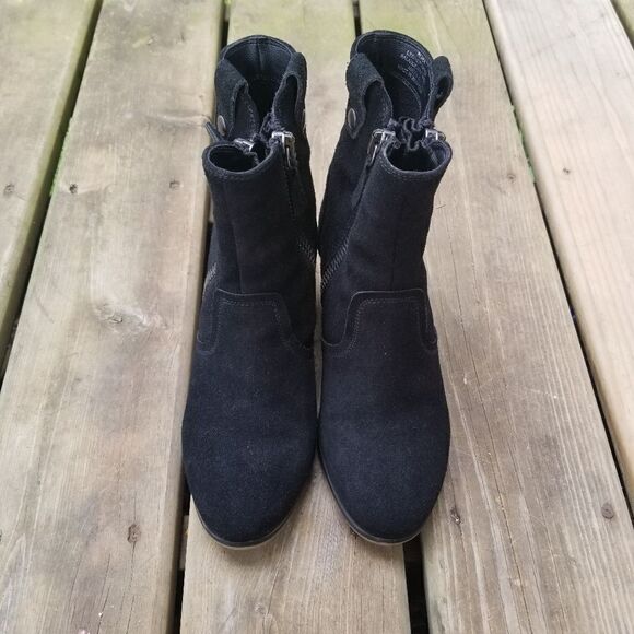 Steve Madden Black Suede Leather Windey Boots 9.5 - Picture 3 of 11